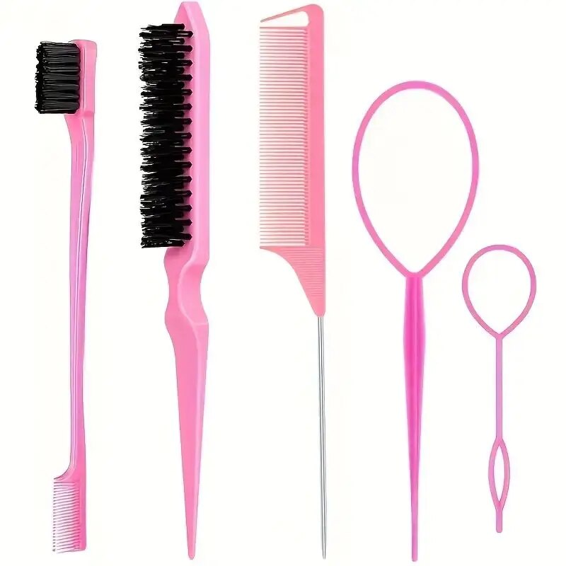 Group Head Brush - 5 pçs ferramentas de cabeleireiro apontou