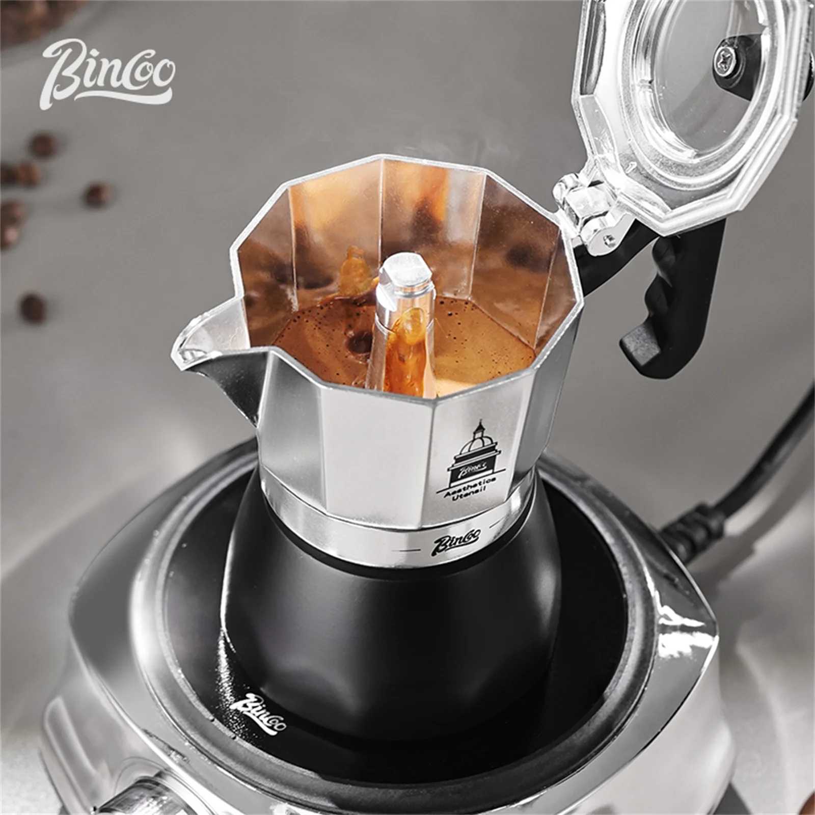 BINCOO Pote Moka de Válvula Du - Coffee Equipment Machine avaliação e preço